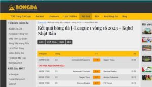 Kết quả bóng đá J-League 1 vòng 16 2023 – Kqbd Nhật Bản