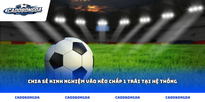 Chia sẻ kinh nghiệm vào kèo chấp 1 trái tại hệ thống
