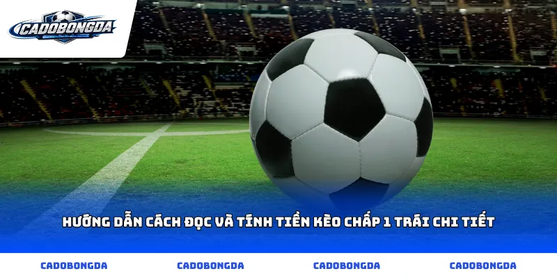 Hướng dẫn cách đọc và tính tiền kèo chấp 1 trái chi tiết
