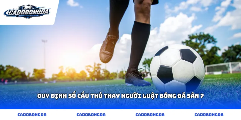 Quy định số cầu thủ thay người luật bóng đá sân 7
