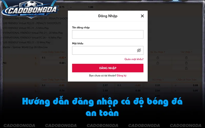 Giao diện đăng nhập chuẩn xác với chứng chỉ bảo mật SSL