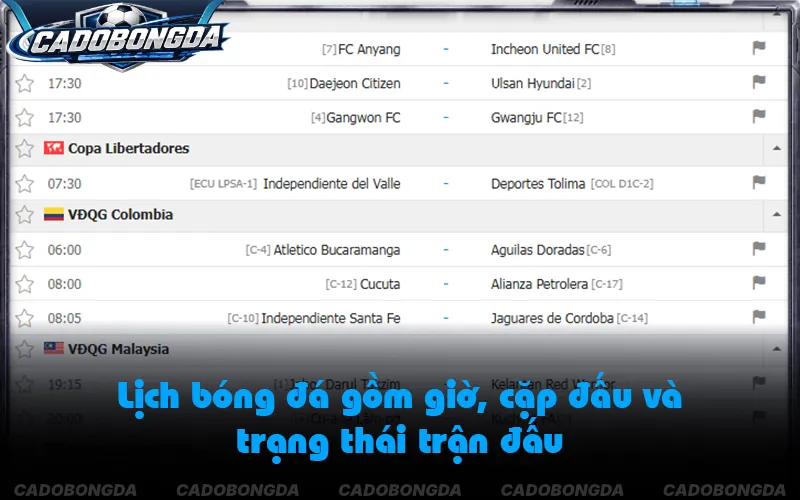 Dữ liệu trận đấu kết hợp phong độ và lịch sử đối đầu
